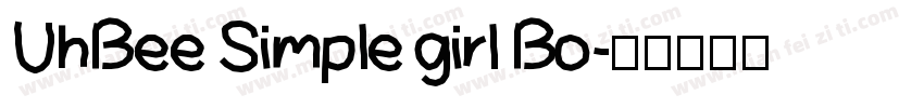 UhBee Simple girl Bo字体转换
